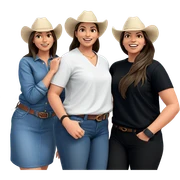 happy girls in casual style sticker
