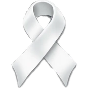 white ribbon sticker