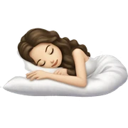 sleeping beauty brunette white girl with a silk pillow sticker