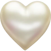 Pearl heart sticker