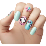 Hello kitty nails sticker