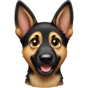 German shepherd puppy sticker