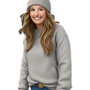 smiling girl in outdoor scene sticker