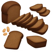Pumpernickel bread  sticker