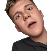 realistic portrait of a boy sticker