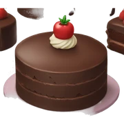 Chocolate cake sticker