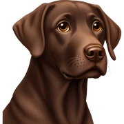 Chocolate Labrador ￼ sticker
