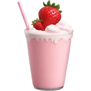 strawberry milkshake sticker
