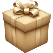 beige christmas gift sticker