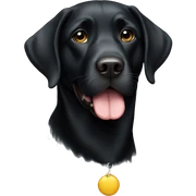 Black Labrador  sticker