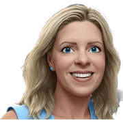 smiling girls with blue eyes sticker
