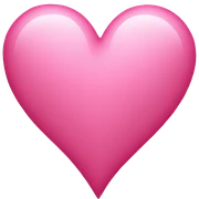 Pink heart sticker