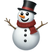 Snowman sticker