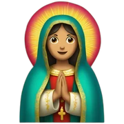Virgen Guadalupe querubín  sticker