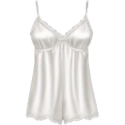 White silk camisole pjs sticker