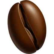 Coffee bean sticker