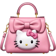 Ultra realistic dolce and Gabbana bag in a hello kitty style sticker