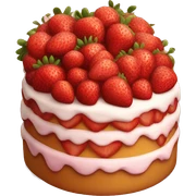 Strawberry cake sticker