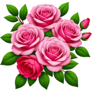 Bouquet of bush roses sticker