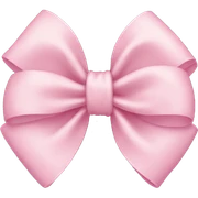 light pink bow sticker