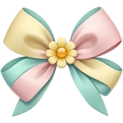 Flower bow  sticker