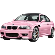 Light pink bmw m3 sticker