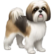 Shih tzu full body side view sticker