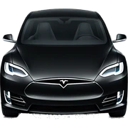 tesla all black  sticker