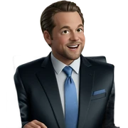 smiling boy in formal attire sticker
