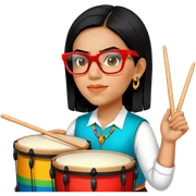 Festive Drummer sticker