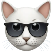 Cat with sunglasses sticker