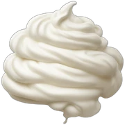 Whipped cream sticker