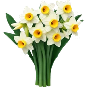Pretty bouquet of narcissuses  sticker