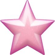 pale pink star sparkle sticker