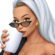 beautiful girl with coffee mug sticker