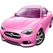 pink car  sticker