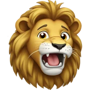 Lion crying  sticker