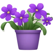 Purple flowers  sticker