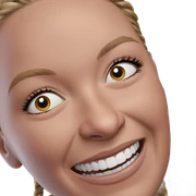 smiling girl with braids sticker