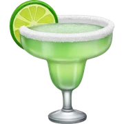 margarita with salt rim sticker