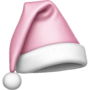 light pink santa hat sticker