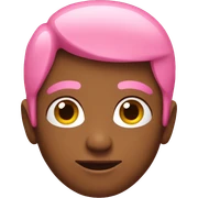 Pink emoji sticker