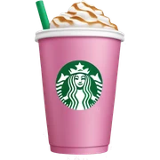 pink starbucks coffee sticker