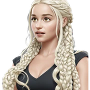 blonde girl with long braid sticker