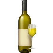white wine  sticker