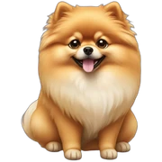 pomeranian dog sticker