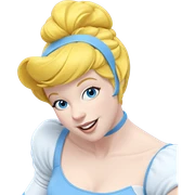 blue eyed girl with smile sticker