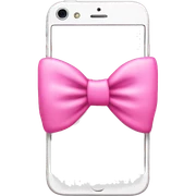 Pink iPhone whit pink bow  sticker