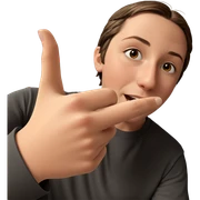 brown haired boy indoors sticker