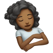 Girl sleeping  sticker